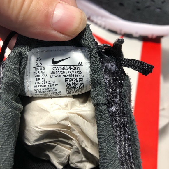 Mens Nike Free Run Trail US Size 9.5 Black/white new with box CW5814-001] - Picture 6 of 13